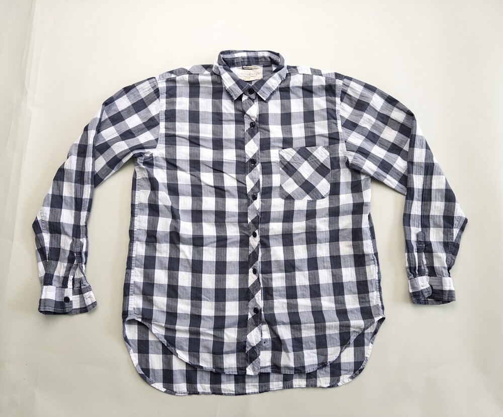 Denim & Supply Ralph Lauren Shirt Womens Large Plaid RL Boyfriend Button Up Casu